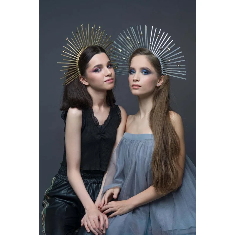 New Goddess crown star headband dark witch headdress photography props decoration party surprise makeup
New Goddess crown star headband dark witch headdress photography props decoration party surprise makeup