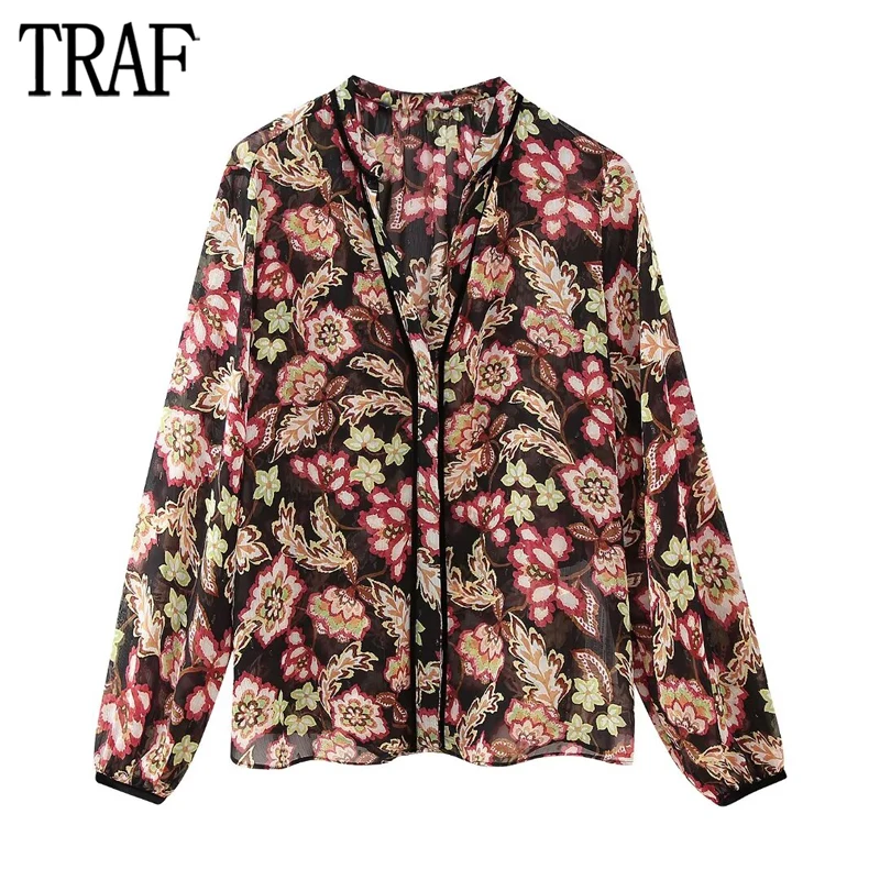 TRAF 2023 Print Boho Shirts for Women Contrast Velvet Shirt Woman Button up Shirts and Blouses Women Long Sleeve Blouse Female
TRAF 2023 Print Boho Shirts for Women Contrast Velvet Shirt Woman Button up Shirts and Blouses Women Long Sleeve Blouse Female