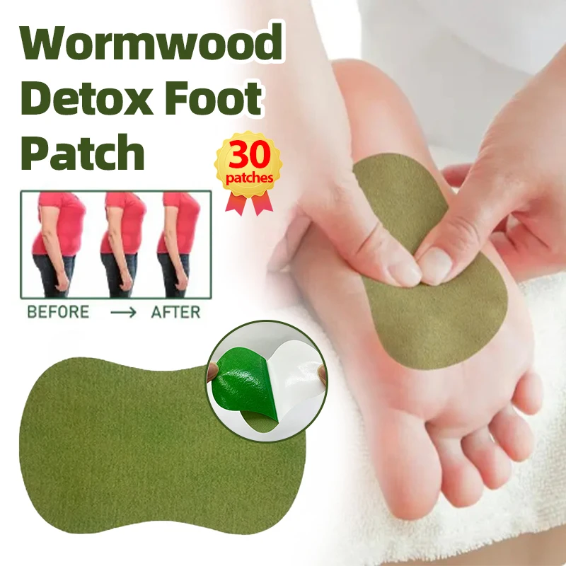 

Detox Foot Patches Natural Wormwood Deep Cleansing Stress Relief Help Sleeping Body Toxin Detoxification Feet Pads 10/20/30pcs