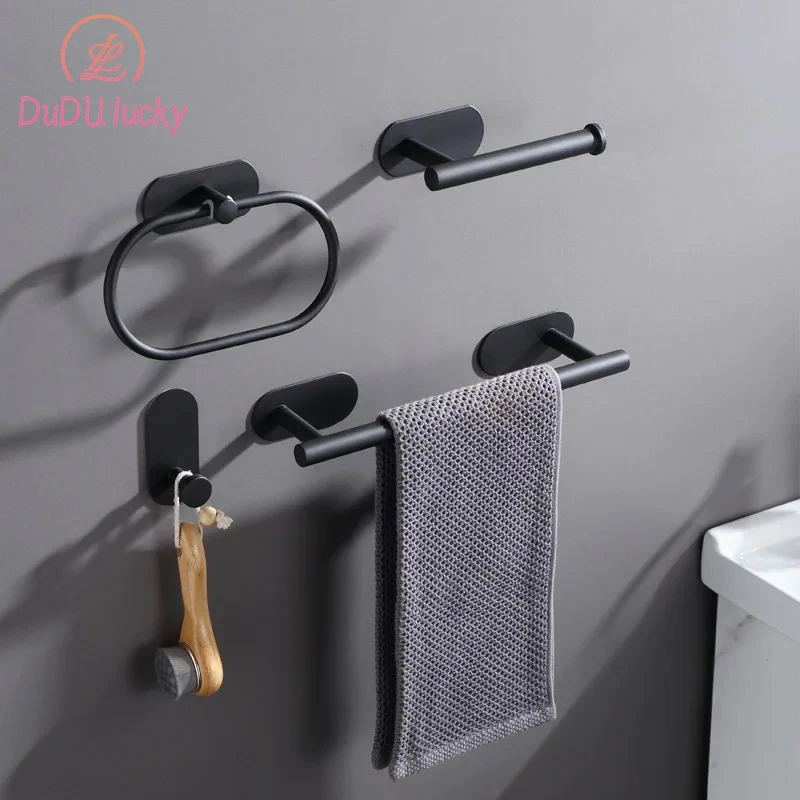 Self-Adhesive Towel Rack Set, Toilet Paper Holder, Hanging Rings, Hooks, Bathroom Hardware Set, 16 Inch Towel Bar
Self-Adhesive Towel Rack Set, Toilet Paper Holder, Hanging Rings, Hooks, Bathroom Hardware Set, 16 Inch Towel Bar