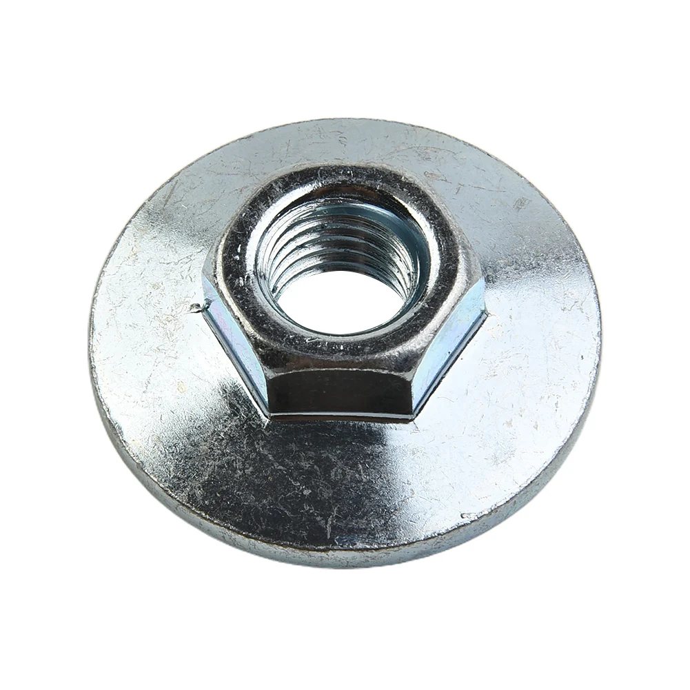 Flange Nut M14 Thread Hexagon Locking Nut Fitting Tools Flange Nuts For 125 150 180 230 Type Angle Grinder
Flange Nut M14 Thread Hexagon Locking Nut Fitting Tools Flange Nuts For 125 150 180 230 Type Angle Grinder