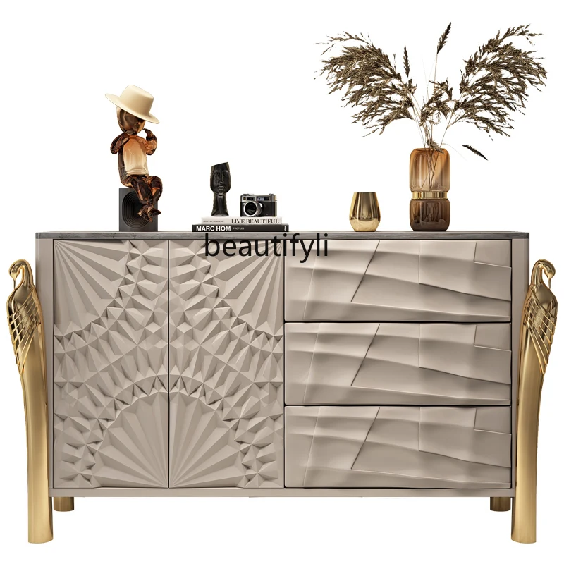 Italian Solid Wood Stone Plate Sideboard Cabinet Minimalist Entrance Cabinet Light Luxury and Simplicity Locker
Italian Solid Wood Stone Plate Sideboard Cabinet Minimalist Entrance Cabinet Light Luxury and Simplicity Locker