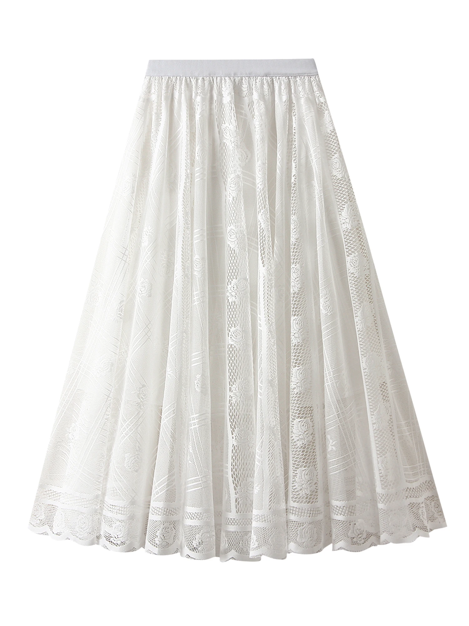 Elegant Gradient Color Layered Mesh Skirt for Women - High Waist Tulle Tutu A-Line Midi Skirt with Pleated Swing Design
Elegant Gradient Color Layered Mesh Skirt for Women - High Waist Tulle Tutu A-Line Midi Skirt with Pleated Swing Design