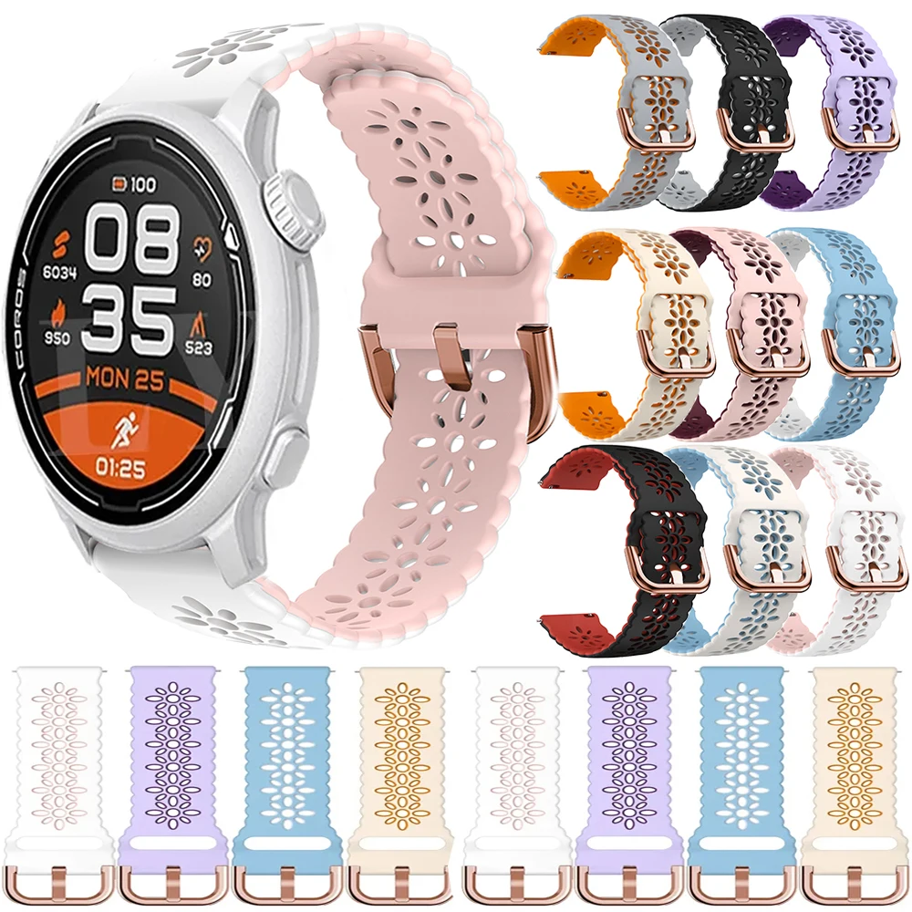 New 20mm Silicone Lace Strap Wristband ForCOROS APEX 42mm APEX 2 PACE 2 Bracelet Band For Polar Pacer/Ignite 3/Ignite 2/Unite
New 20mm Silicone Lace Strap Wristband ForCOROS APEX 42mm APEX 2 PACE 2 Bracelet Band For Polar Pacer/Ignite 3/Ignite 2/Unite