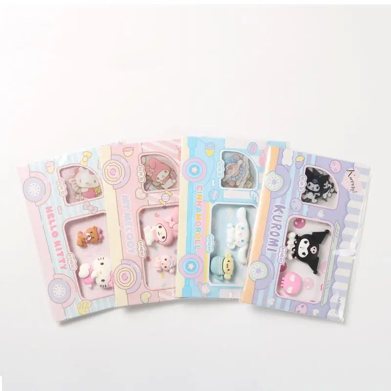 Мультяшная Новинка Sanrioed ПВХ наклейка в упаковке Cinnamoroll My Melody Kuromi Kitty ручная аккаунтная декоративная резиновая наклейка набор праздничных подарков
Мультяшная Новинка Sanrioed ПВХ наклейка в упаковке Cinnamoroll My Melody Kuromi Kitty ручная аккаунтная декоративная резиновая наклейка набор праздничных подарков