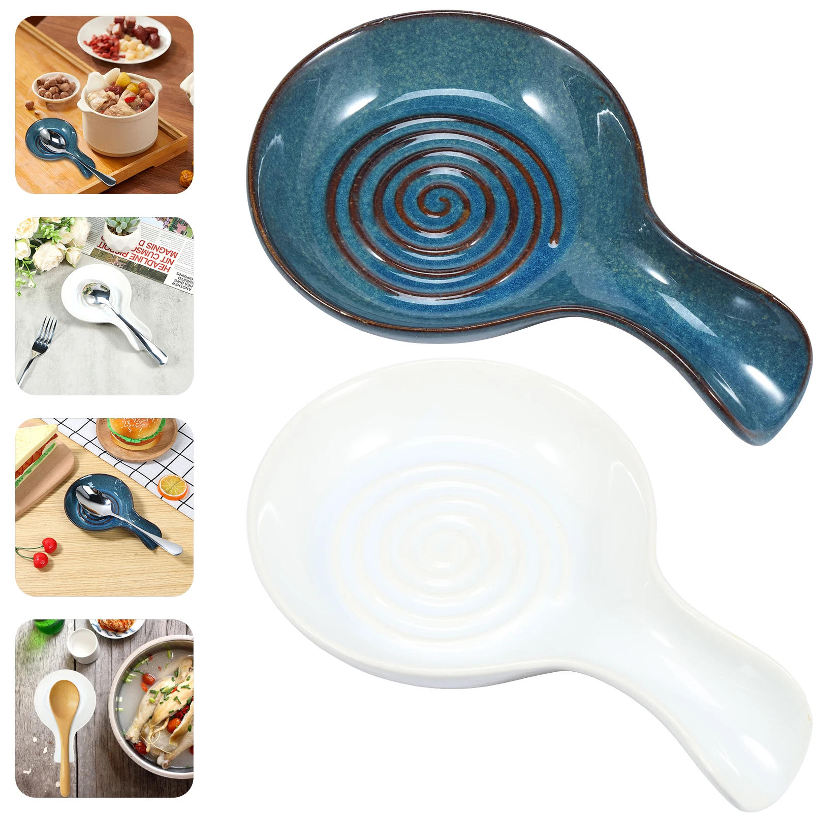 New Spoon Rest Large Ceramic Spoon Holder Heat-Resistant Cooking Spoon Rest Coffee Spoon Holder Dishwasher Safe Ceramic Spoon
New Spoon Rest Large Ceramic Spoon Holder Heat-Resistant Cooking Spoon Rest Coffee Spoon Holder Dishwasher Safe Ceramic Spoon