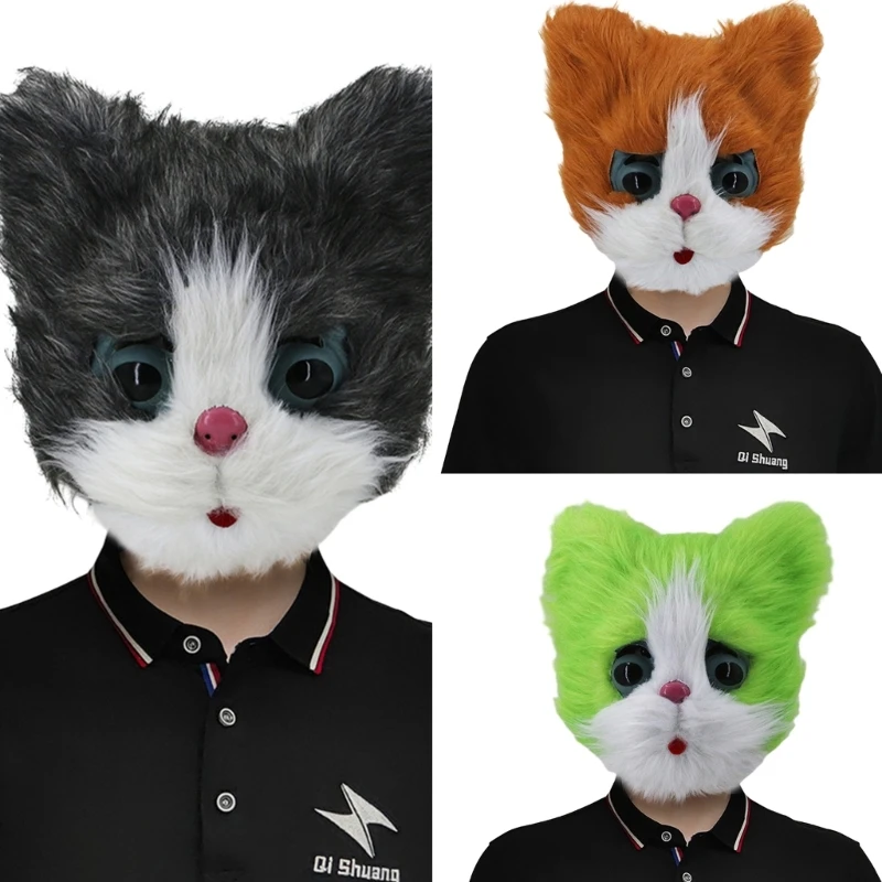 Halloween Cat Head Mask Latex Animal Mask Novelty Party Costume Accessories Cosplay Props Performances Dress Up for Adult Kids
Halloween Cat Head Mask Latex Animal Mask Novelty Party Costume Accessories Cosplay Props Performances Dress Up for Adult Kids