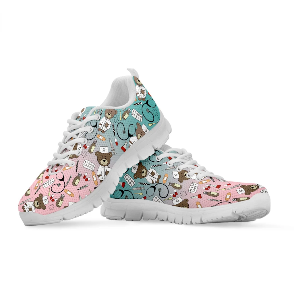 Women's Casual Sneakers Cute Medical Bear Print Flats Woman Cute Gradient Nursing Footwear Females Spring Loafers
Women's Casual Sneakers Cute Medical Bear Print Flats Woman Cute Gradient Nursing Footwear Females Spring Loafers