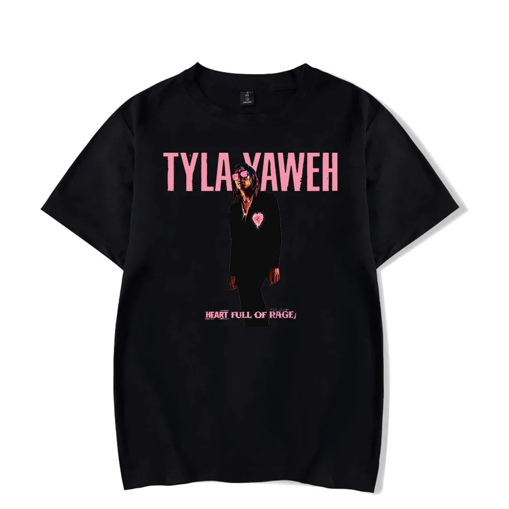 

Tyla-camiseta rapper de hip hop masculina e feminina, álbum cheio de raiva, moda unissex, camiseta casual de manga curta, merch