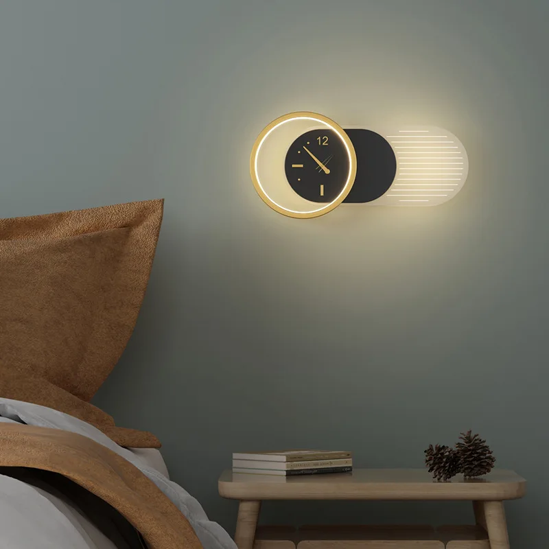 Rechargeable Living Room Bedroom Bedside Wall Sconce Indoor Nordic Round Luxury Hotel Wall Light Modern Clock Led Wall Lamps
Rechargeable Living Room Bedroom Bedside Wall Sconce Indoor Nordic Round Luxury Hotel Wall Light Modern Clock Led Wall Lamps