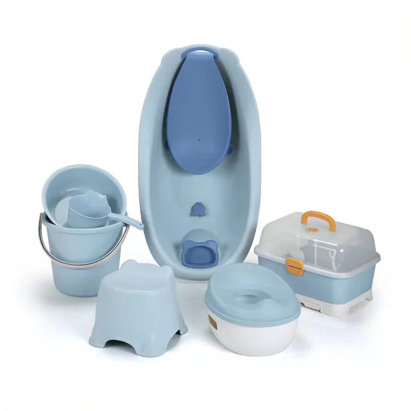 Newbron Baby Plastic Bathtub Set, 7pcs With Bath Tub Baby Potty Seat Kids Chair Bowl Bucket
Newbron Baby Plastic Bathtub Set, 7pcs With Bath Tub Baby Potty Seat Kids Chair Bowl Bucket