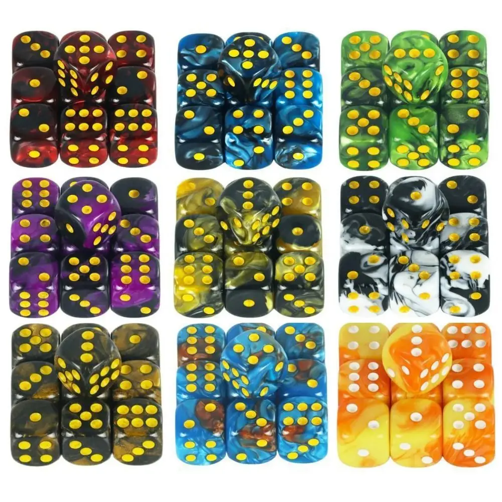 

10Pcs/set D6 16mm Colored 6-sided DND Dice Role-Playing Party Game Polyhedral Dice Translucent Colors Acrylic Table Game