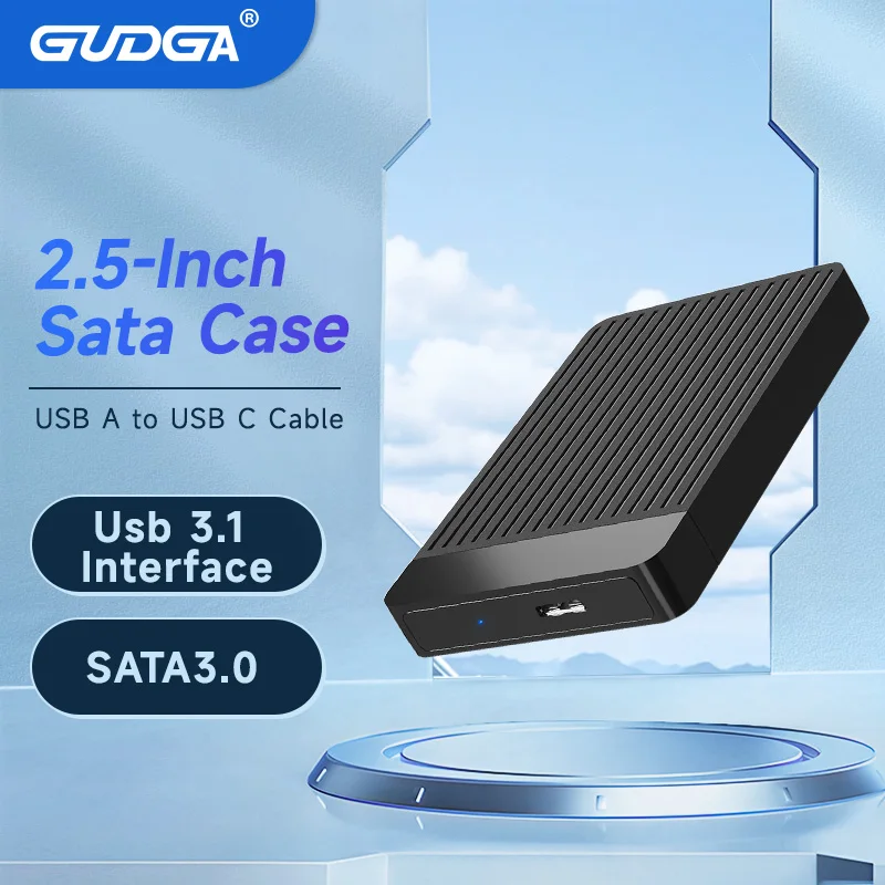 

2.5inch SSD Case External hd Case Hard Drive Enclosure SATA to USB Hard Disk External USB3.1 Mobile Box for 7mm/9.5mm SSD Disk