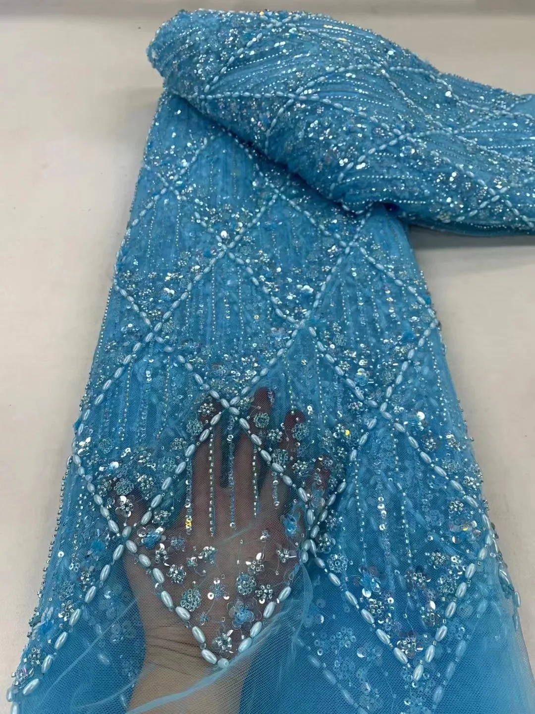 Luxury African Beads Lace Fabric 2023 High Quality 5 Yards Nigerian Heavy Beaded Groom Embroidered Mesh Materials For Dresses
Luxury African Beads Lace Fabric 2023 High Quality 5 Yards Nigerian Heavy Beaded Groom Embroidered Mesh Materials For Dresses