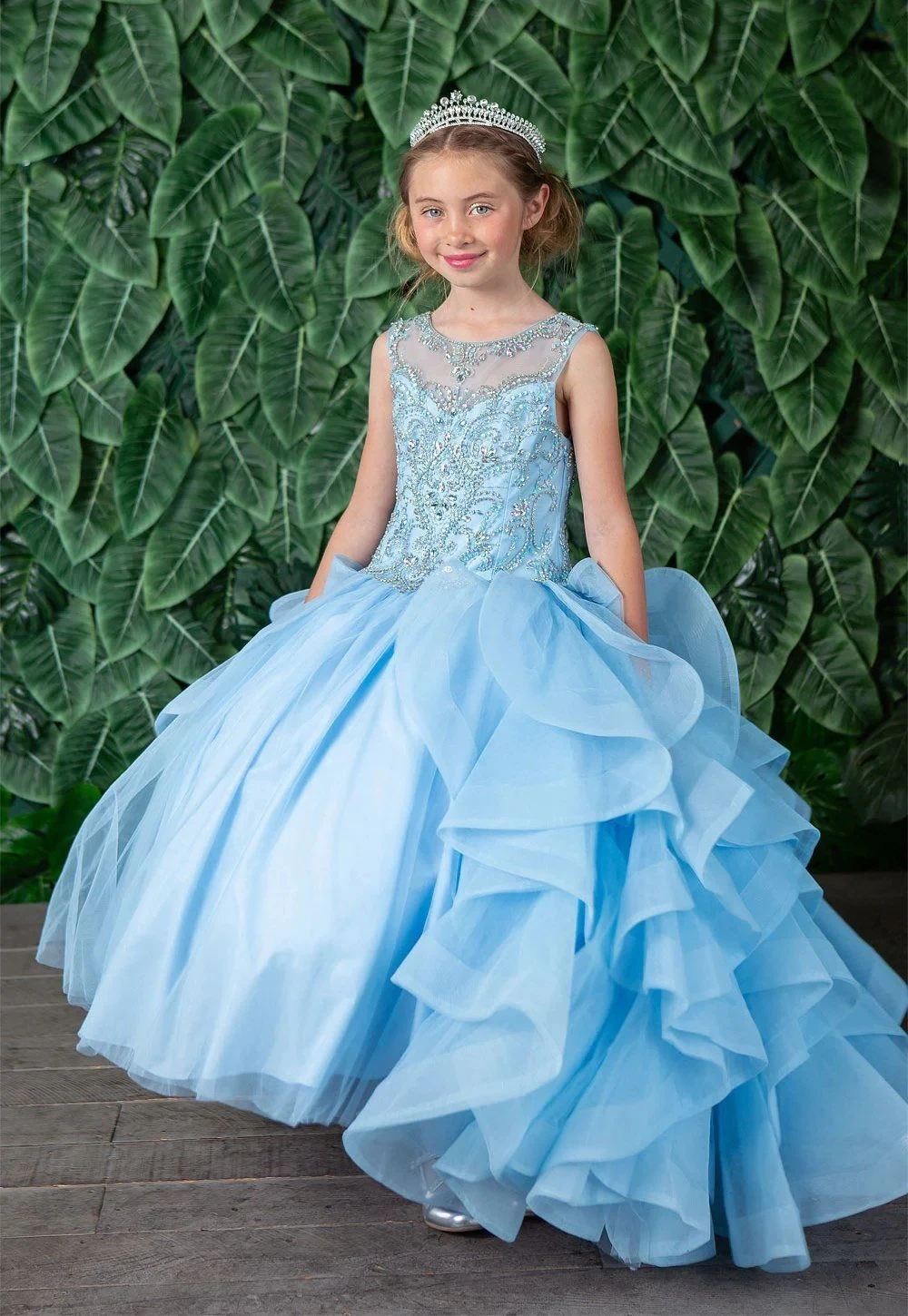Sky Blue Mini Quinceanera Dresses Ball Gown Scoop Tulle Beaded Flower Girl Dresses For Weddings Mexican Pageant Dresses Baby
Sky Blue Mini Quinceanera Dresses Ball Gown Scoop Tulle Beaded Flower Girl Dresses For Weddings Mexican Pageant Dresses Baby