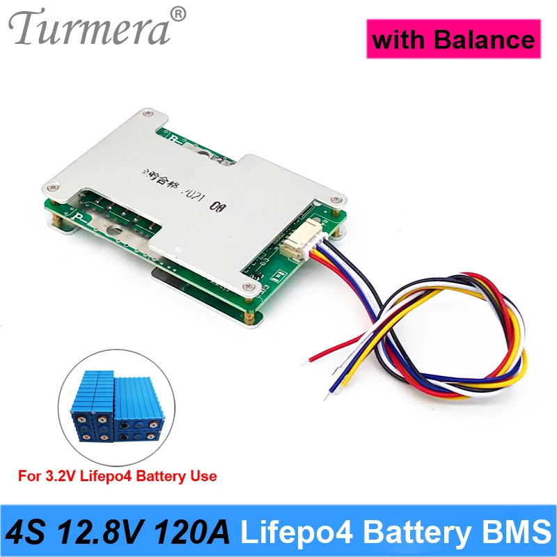 Turmera 4S 12,8 В 3,2 а балансировочная батарея Lifepo4, защитная балансировочная плата BMS для батарей Lifepo4 в, Ач
Turmera 4S 12,8 В 3,2 а балансировочная батарея Lifepo4, защитная балансировочная плата BMS для батарей Lifepo4 в, Ач