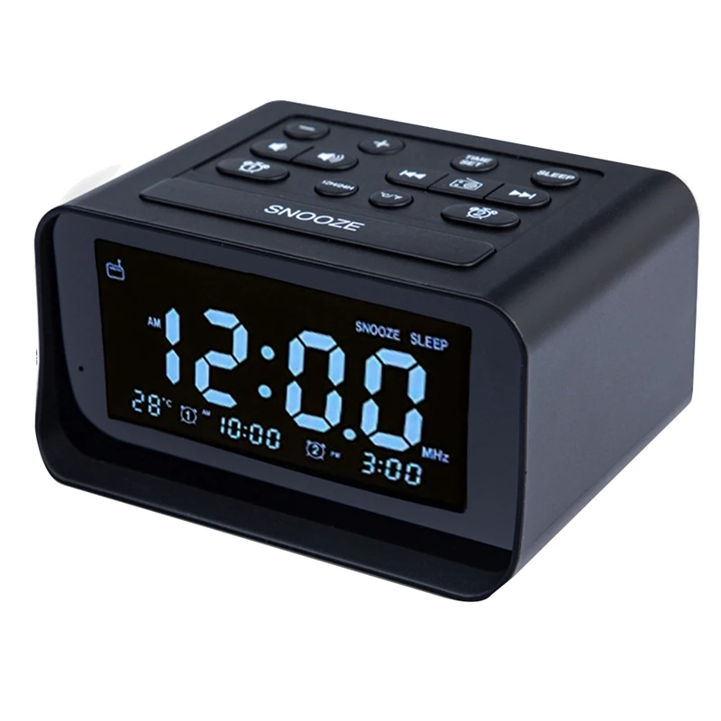 Alarm Clock Radio,With USB Charging Port, Electric Clock With Brightness Dimmer,Adjustable Alarm Volume EU Plug
Alarm Clock Radio,With USB Charging Port, Electric Clock With Brightness Dimmer,Adjustable Alarm Volume EU Plug