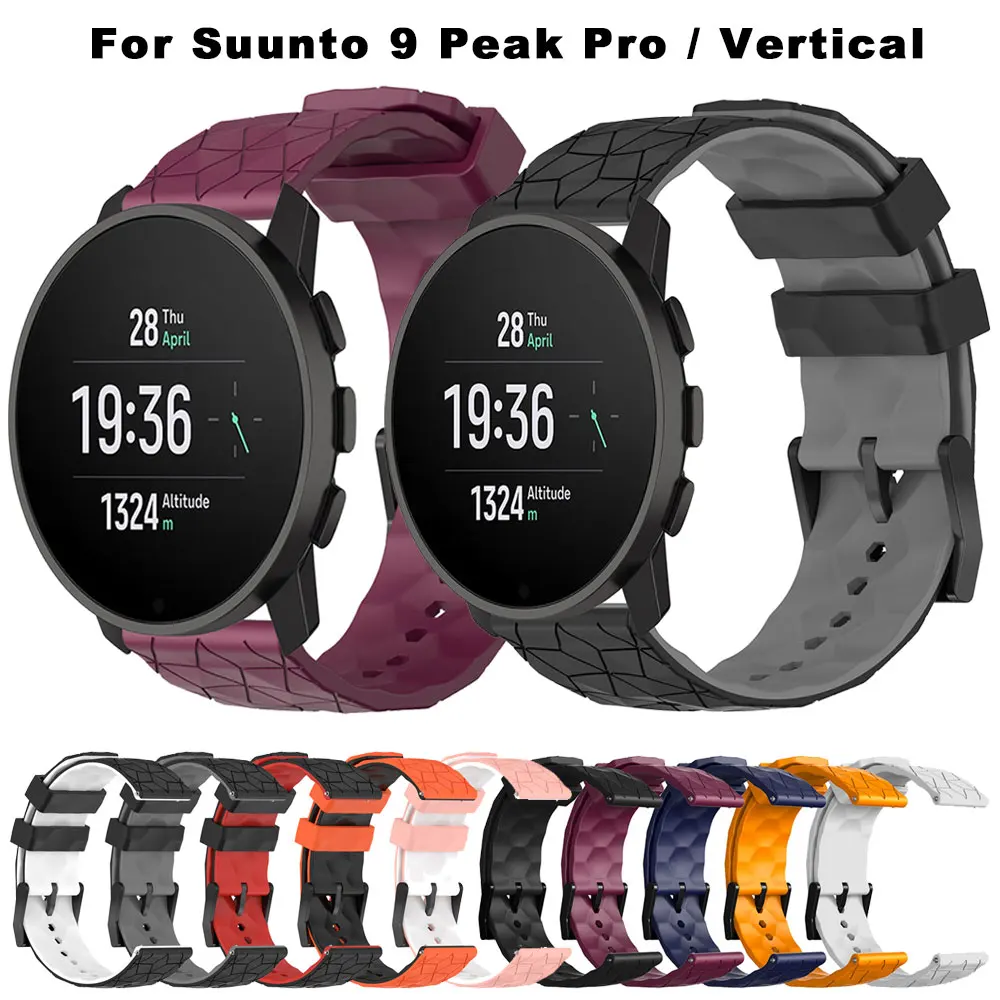 Ремешок силиконовый для Suunto 9 Peak Pro, вертикальный спортивный сменный Браслет для наручных часов, аксессуары для смарт-часов
Ремешок силиконовый для Suunto 9 Peak Pro, вертикальный спортивный сменный Браслет для наручных часов, аксессуары для смарт-часов