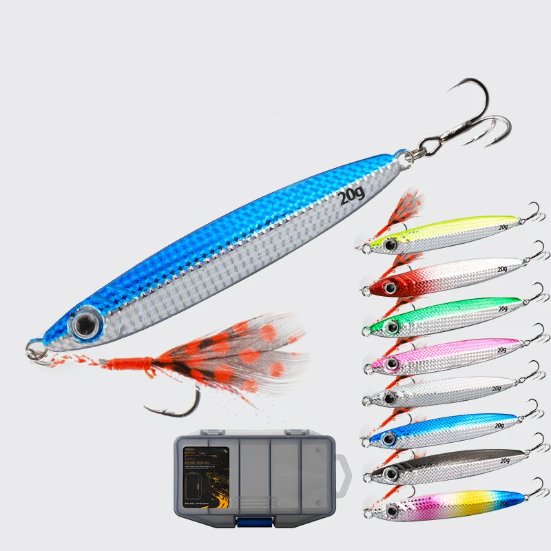 Fishing Lure 7g 10g 15g 20g 30g 5pcs Metal JIG Spoon Bait Wobbler With Hooks Fishing Tackle Hard Sinking Bait Sea Bass
Fishing Lure 7g 10g 15g 20g 30g 5pcs Metal JIG Spoon Bait Wobbler With Hooks Fishing Tackle Hard Sinking Bait Sea Bass