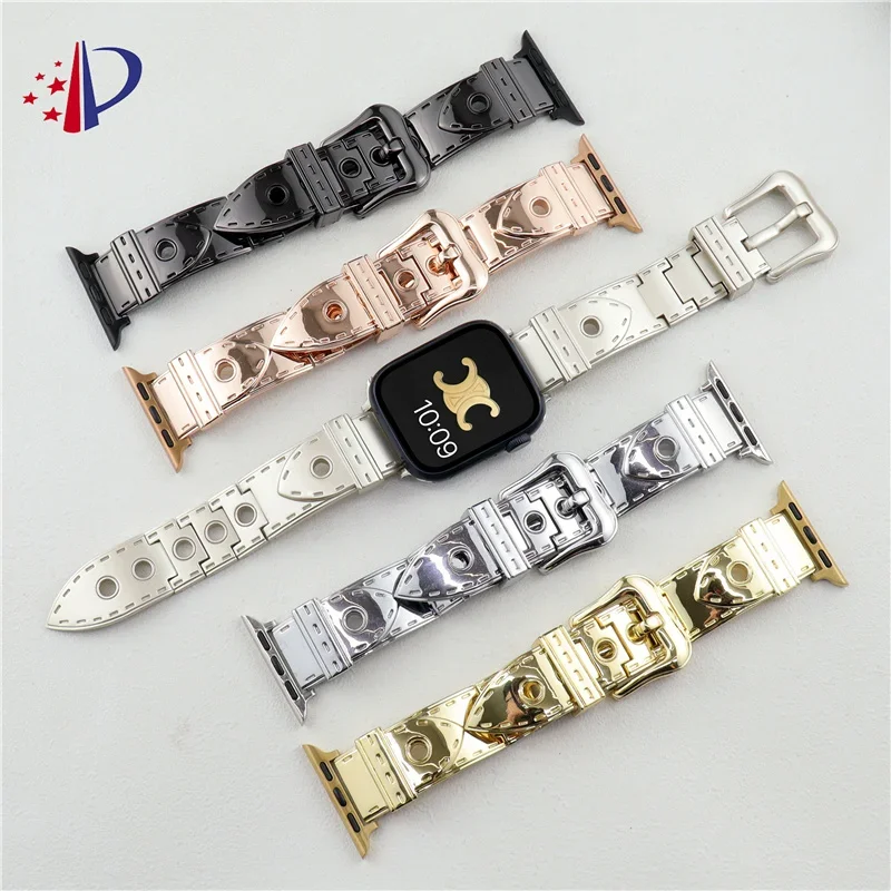 

High-quality Stainless Steel Strap For Apple Watch 8 7 Band 45mm 44mm 42mm Ultra 49mm Bracelet Metal Band iWatch 40 41mm