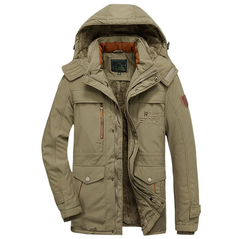 Winter Mens Military Parkas Casual Fleece Thick Warm Men Parkas Windproof Fashion Jackets Hooded Windbreaker Cotton Mens Jacket
Winter Mens Military Parkas Casual Fleece Thick Warm Men Parkas Windproof Fashion Jackets Hooded Windbreaker Cotton Mens Jacket