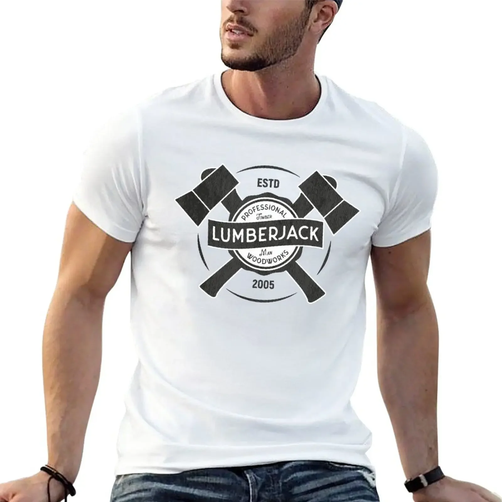 

Lumberjack vintage logo T-Shirt heavyweights graphics anime clothes men t shirt