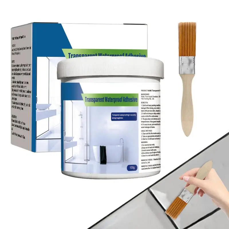 Transparent Waterproof Glue Household Waterproof Coating Sealant Agent Durable Transparent Invisible Paste Glue With Brush
Transparent Waterproof Glue Household Waterproof Coating Sealant Agent Durable Transparent Invisible Paste Glue With Brush