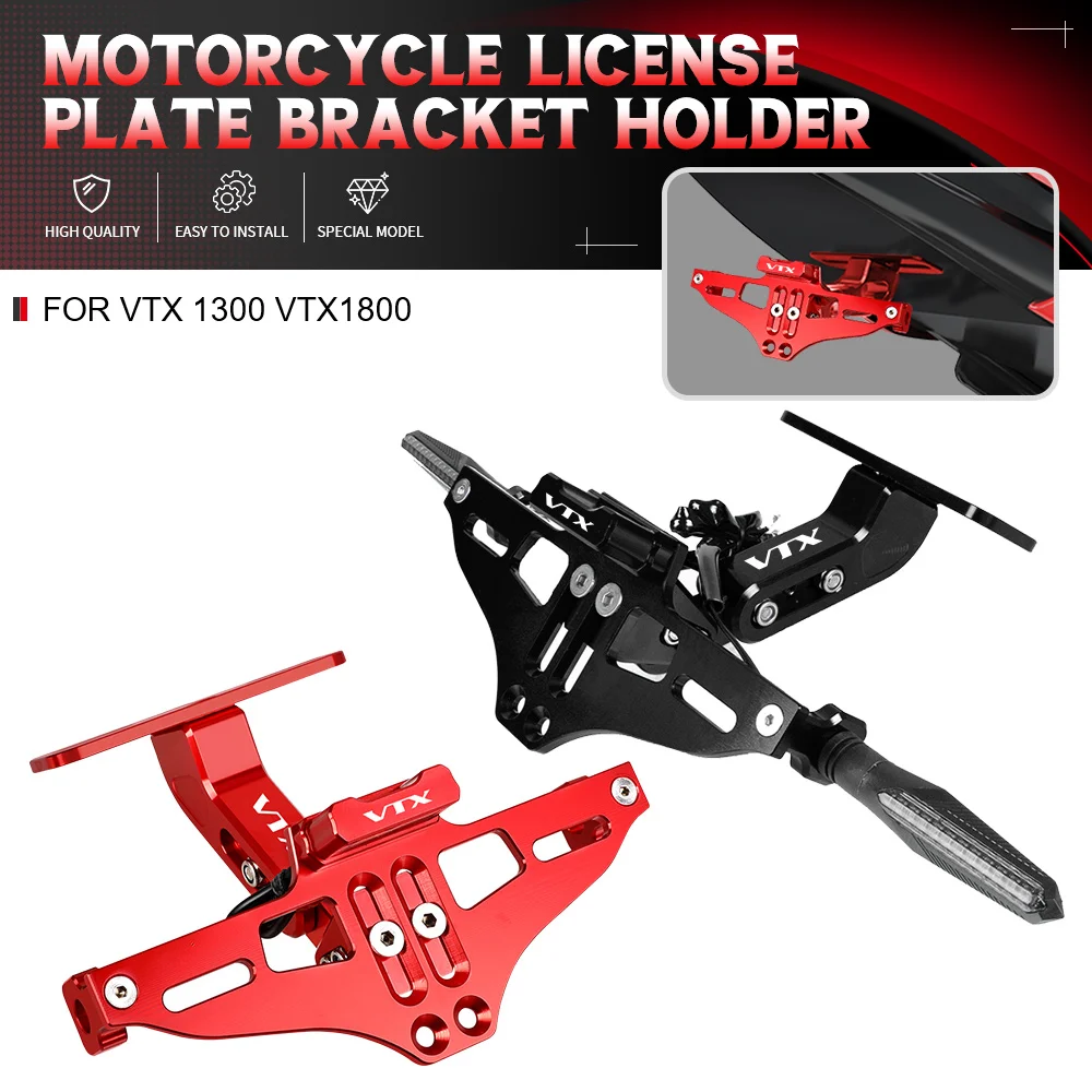 VTX1300 FOR HONDA VTX 1300 VTX 1800 VTX1800 Moto Turn Signal LED Light Bracket Adjustable License Number Plate Holder Frame
VTX1300 FOR HONDA VTX 1300 VTX 1800 VTX1800 Moto Turn Signal LED Light Bracket Adjustable License Number Plate Holder Frame