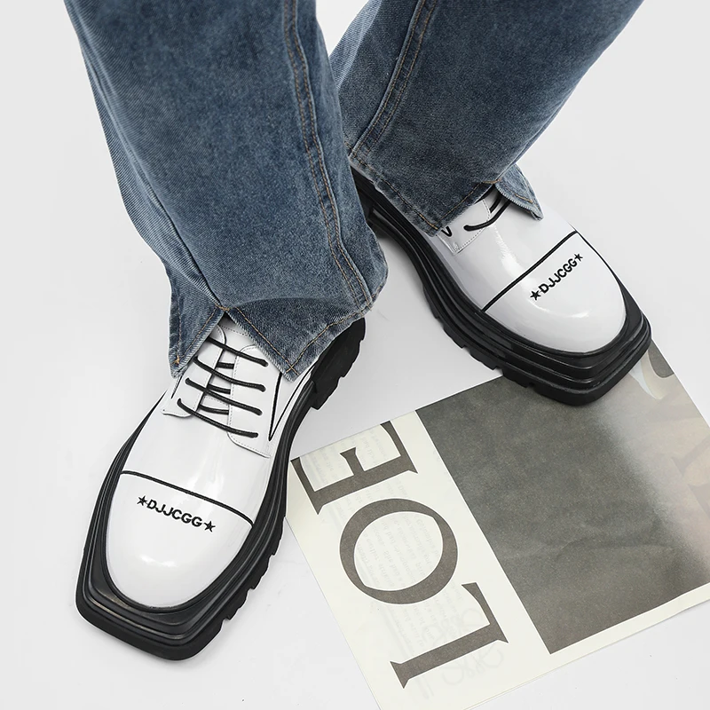 New British and Korean Mirror Versatile Small Leather Shoes for Men Business Casual Square Head Thick Sole Comfort Oxford Shoes
New British and Korean Mirror Versatile Small Leather Shoes for Men Business Casual Square Head Thick Sole Comfort Oxford Shoes