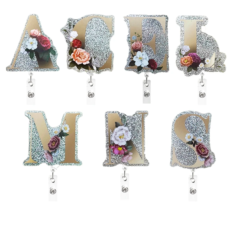 Flower letters Badge Holder Retractable Clip Proof of identity can be fixed A great gift for colleagues and friends
Flower letters Badge Holder Retractable Clip Proof of identity can be fixed A great gift for colleagues and friends