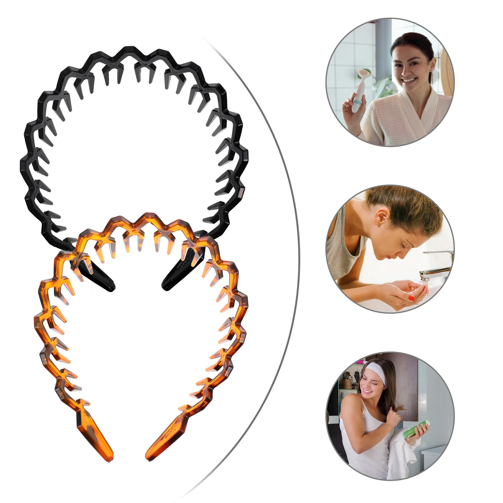 Beaupretty Hair Bands Comb Headband 2Pcs Black Plastic Sharks Tooth Hair Comb Headband Hair Hoop Wavy Toothed Hairband
Beaupretty Hair Bands Comb Headband 2Pcs Black Plastic Sharks Tooth Hair Comb Headband Hair Hoop Wavy Toothed Hairband