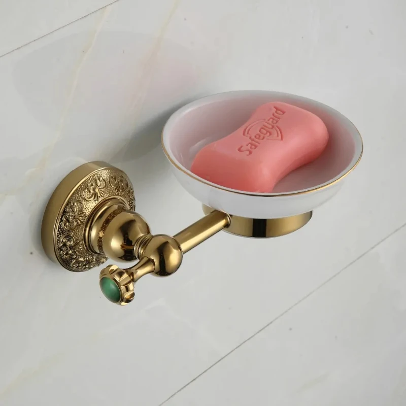 Wall Mounted Diamond Decorate Pure Copper Bathroom Accessories Complete Set Antique Bathroom Gold Soap Dish Holder
Wall Mounted Diamond Decorate Pure Copper Bathroom Accessories Complete Set Antique Bathroom Gold Soap Dish Holder