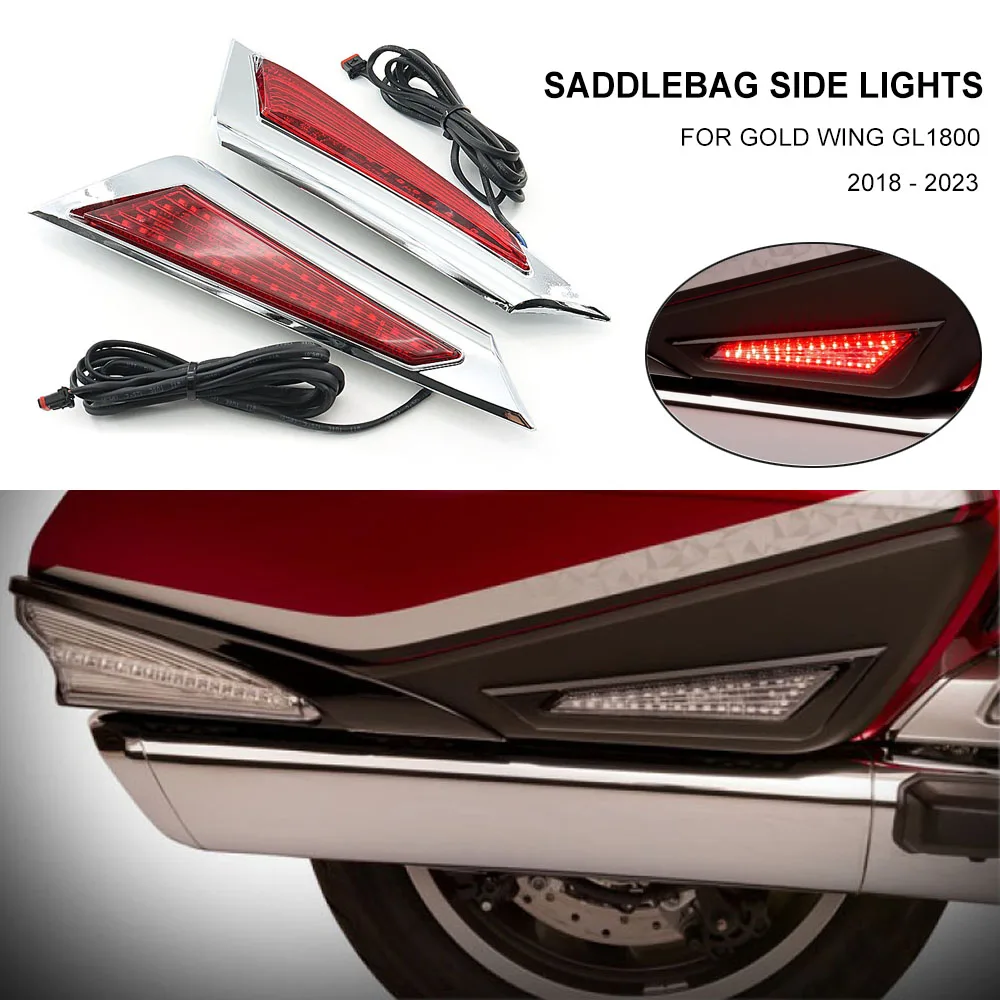

Motorcycle Saddlebag Side Indicator LED Marker Lights Decorative Lamp For Honda Goldwing Gold Wing GL 1800 GL1800 F6B 2018-2023