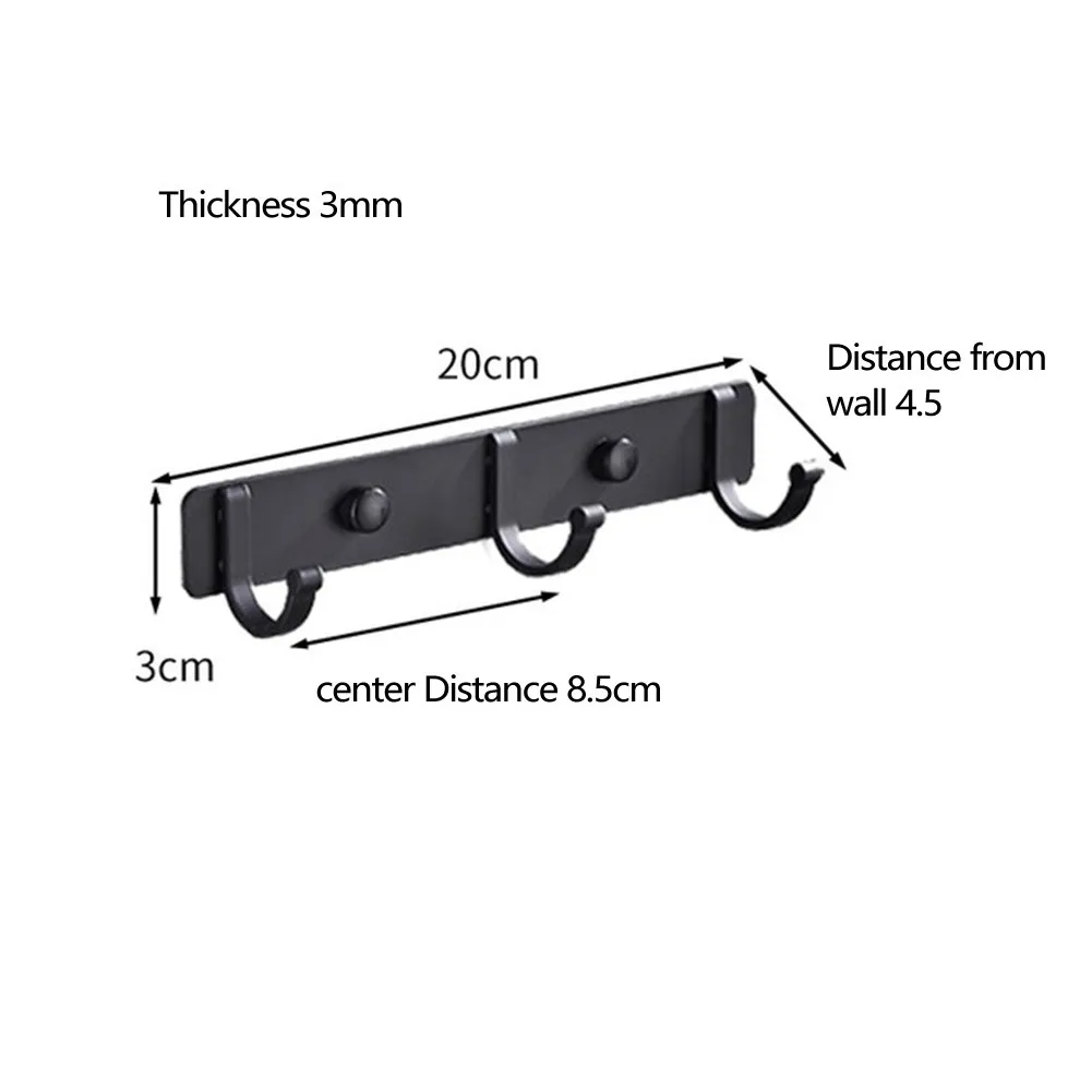 Aluminum Wall Mounted Hooks Coat Towel Keys Clothes Hanger Rack Drill-free For Home Kitchen Bedroom Bathroom 3/4/5/6 Hooks
Aluminum Wall Mounted Hooks Coat Towel Keys Clothes Hanger Rack Drill-free For Home Kitchen Bedroom Bathroom 3/4/5/6 Hooks
