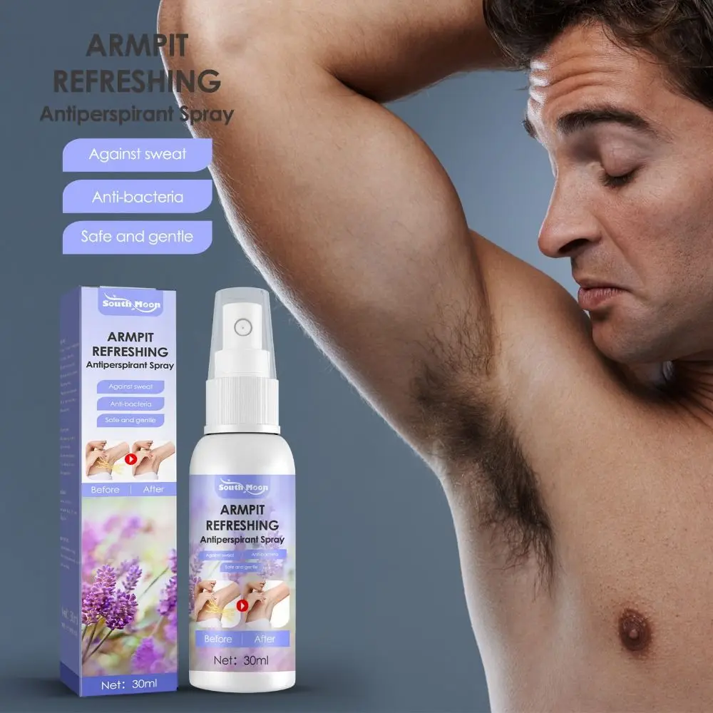 

30ML Sweat Armpit Antiperspirant Spray Armpit Odour Body Odor Remover Spray Gifts Underarm Remover for Women Men