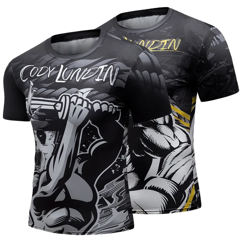 Quick Dry Fit Sport T Shirt Gym Clothing Fitness Mens Short Sleeve Training Sweatshirt Bodybuilding Workout Compression T-shirt
Quick Dry Fit Sport T Shirt Gym Clothing Fitness Mens Short Sleeve Training Sweatshirt Bodybuilding Workout Compression T-shirt