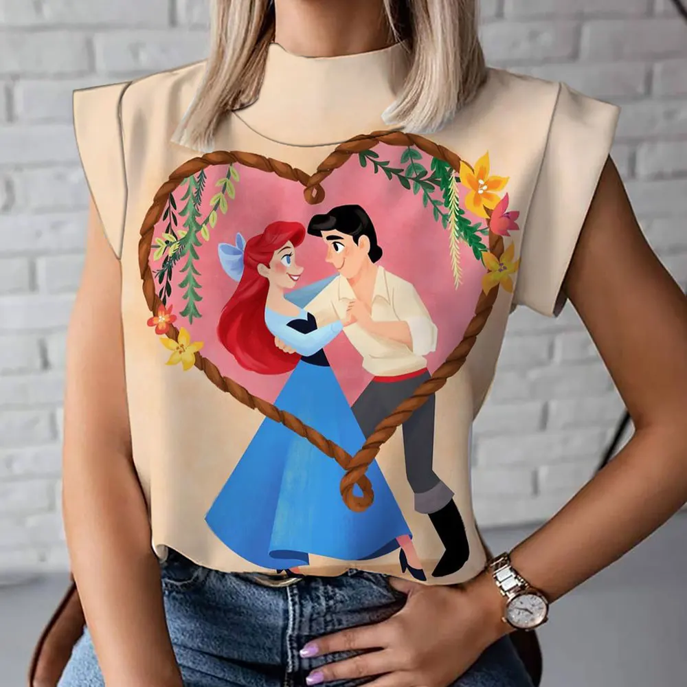 Ariel Mermaid Cartoon Print Bottoming Shirt 2023 Summer New Harajuku Casual Versatile y2k Women's High Neck T-Shirt Vest
Ariel Mermaid Cartoon Print Bottoming Shirt 2023 Summer New Harajuku Casual Versatile y2k Women's High Neck T-Shirt Vest