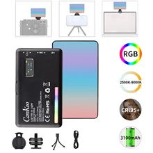 CAMKOO W140RGB W64RGB LED Video Light Rechargeable Photography Fill Light CRI95+ 2500K-9000K Dimmable LED Panel Atmosphere Light CAMKOO W140RGB W64RGB LED Video Light Rechargeable Photography Fill Light CRI95+ 2500K-9000K Dimmable LED Panel Atmosphere Light
