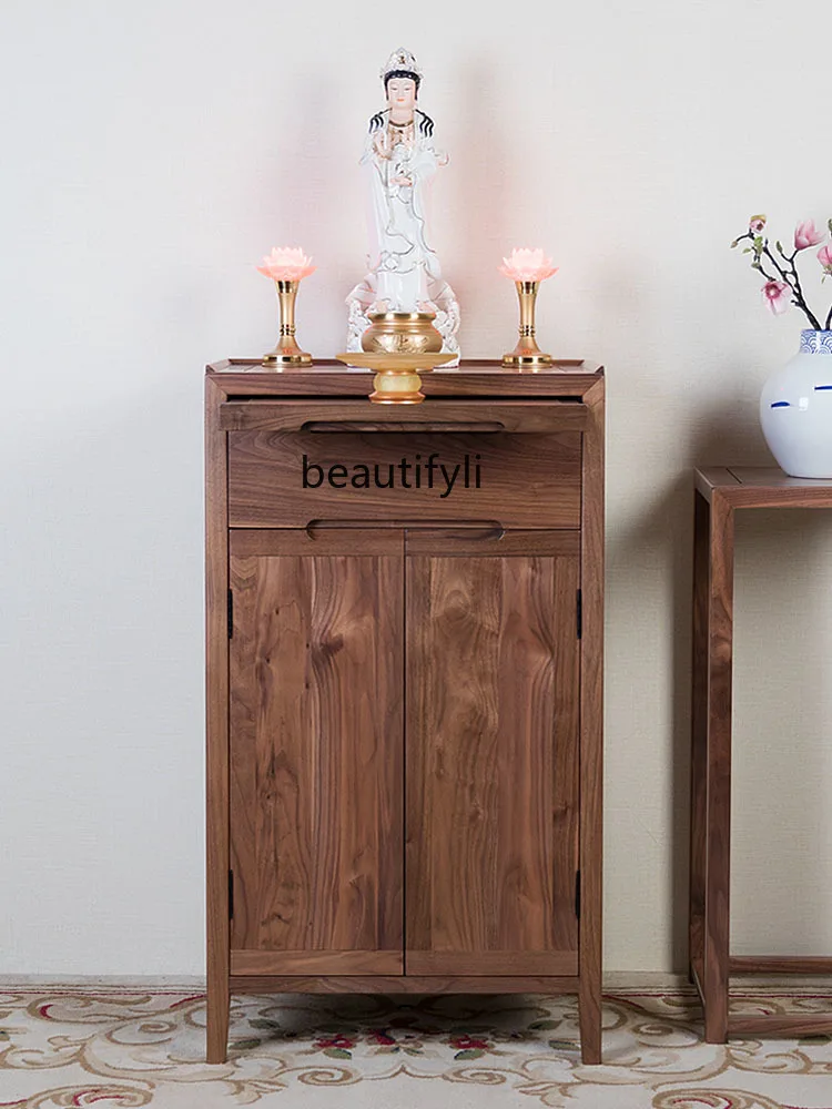 Black Walnut Jucai Cabinet Household Buddha Shrine Guan Gong Shrine Altar Altar
Black Walnut Jucai Cabinet Household Buddha Shrine Guan Gong Shrine Altar Altar