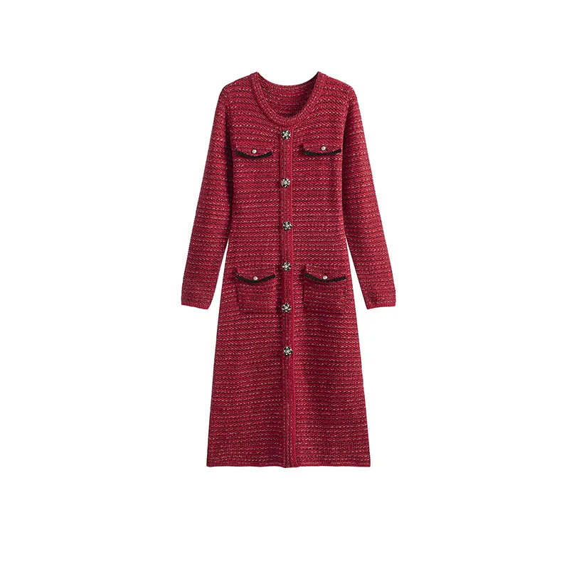 Knee length dress for women in spring 2023 New style long sleeved bottoming hip wrap sweater skirt Classic thin knit dress
Knee length dress for women in spring 2023 New style long sleeved bottoming hip wrap sweater skirt Classic thin knit dress
