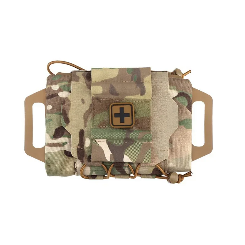 

Outdoor Medical First Aid Kit IFAK Pouch Two Piece System Medical First Aid Pouch Med Roll Carrier Hypalon Hiking Hunting Bag