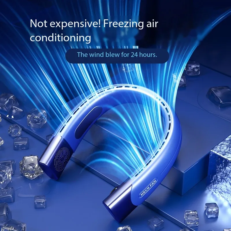 New 6000mAh hanging neck fan portable air conditioner Type-C USB charging air cooler 5-speed electric fan for outdoor sports
New 6000mAh hanging neck fan portable air conditioner Type-C USB charging air cooler 5-speed electric fan for outdoor sports