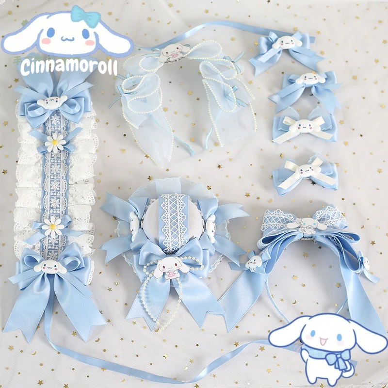 Kawaii Lolita Hair Accessories Sanrio Hairpin Cinnamoroll Lace Ribbon Cosplay Headwear Sweet Girl Y2k Stuff Bow Headband Gifts
Kawaii Lolita Hair Accessories Sanrio Hairpin Cinnamoroll Lace Ribbon Cosplay Headwear Sweet Girl Y2k Stuff Bow Headband Gifts