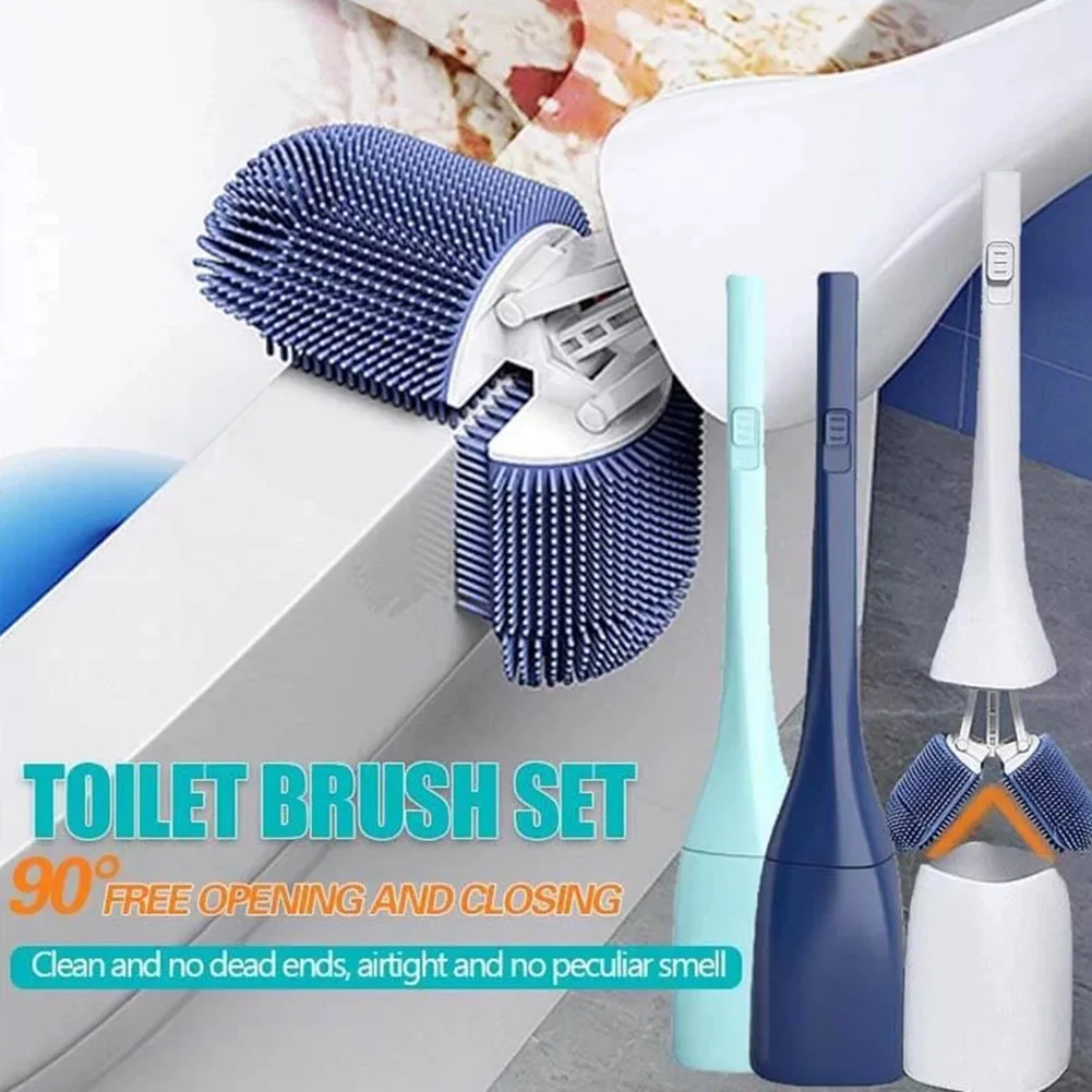 Toilet Brush 90° Free Opening-closing Toilet Brush With Long Handle Wall Mounted Silicone Brush For Bathroom Accessories
Toilet Brush 90° Free Opening-closing Toilet Brush With Long Handle Wall Mounted Silicone Brush For Bathroom Accessories