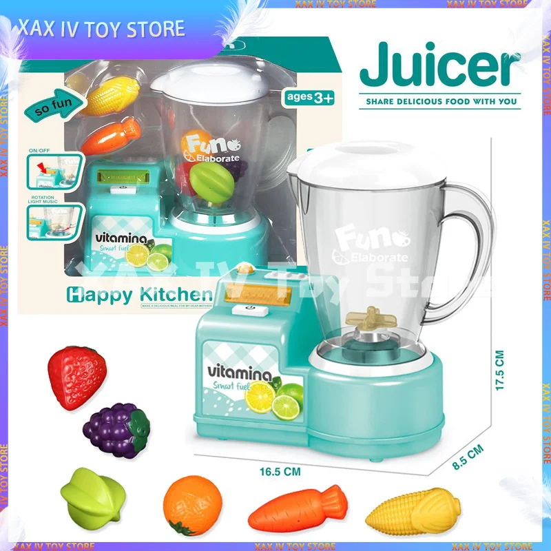 New Kids Pretend Blender Toy Kitchen Appliance For Toddler Real Lights Sound Kitchen Juicer Children's Birthday Christmas Gift
New Kids Pretend Blender Toy Kitchen Appliance For Toddler Real Lights Sound Kitchen Juicer Children's Birthday Christmas Gift