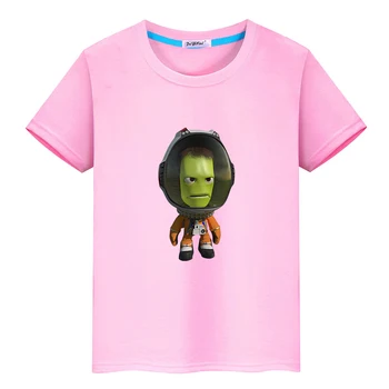 Kerball Space Programm Spiel druck T-Shirts 100% Baumwolle hochwertige lässige T-Shirts für Jungen/Mädchen lässig Kurzarm Kinder hemd