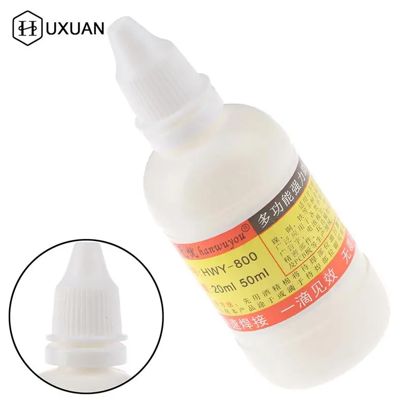 50ml Solder Flux Paste Stainless Steel Liquid Flux For 18650 Battery Welding Metal Zinc, Nickel, Iron, Copper Soldering
50ml Solder Flux Paste Stainless Steel Liquid Flux For 18650 Battery Welding Metal Zinc, Nickel, Iron, Copper Soldering