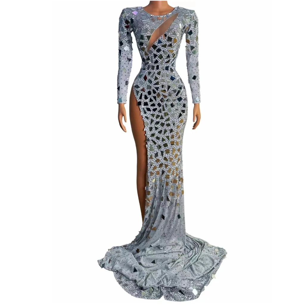 Stunning Sequins Long Dress Women With Rhinestone Trail Dresses Drag Queen Costume Performance Stage Wear Outfit Bar Nightclub
Stunning Sequins Long Dress Women With Rhinestone Trail Dresses Drag Queen Costume Performance Stage Wear Outfit Bar Nightclub