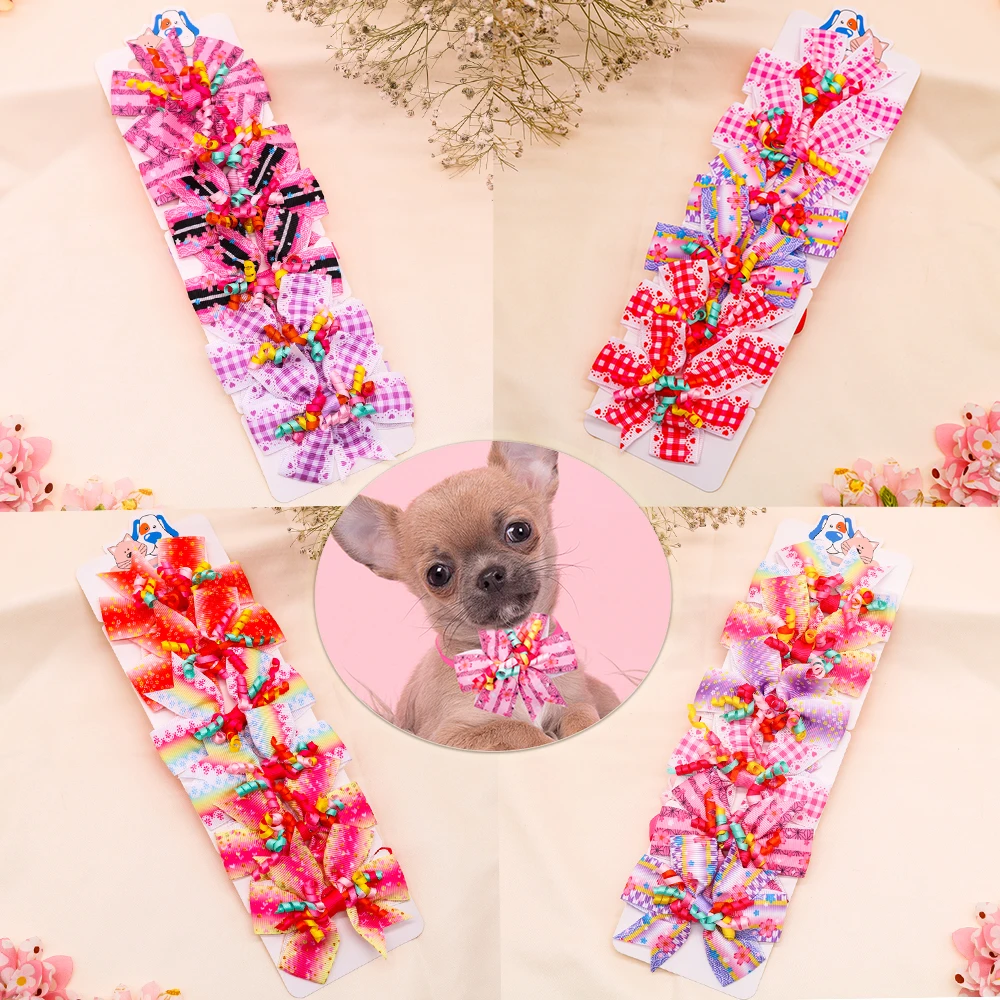 6PCS/SET Dog Bowties Dog Bowknot With Ribbon Grooming Colorful Cat Adjustable Puppy Collar for Small Dog Items Pet Accessories
6PCS/SET Dog Bowties Dog Bowknot With Ribbon Grooming Colorful Cat Adjustable Puppy Collar for Small Dog Items Pet Accessories