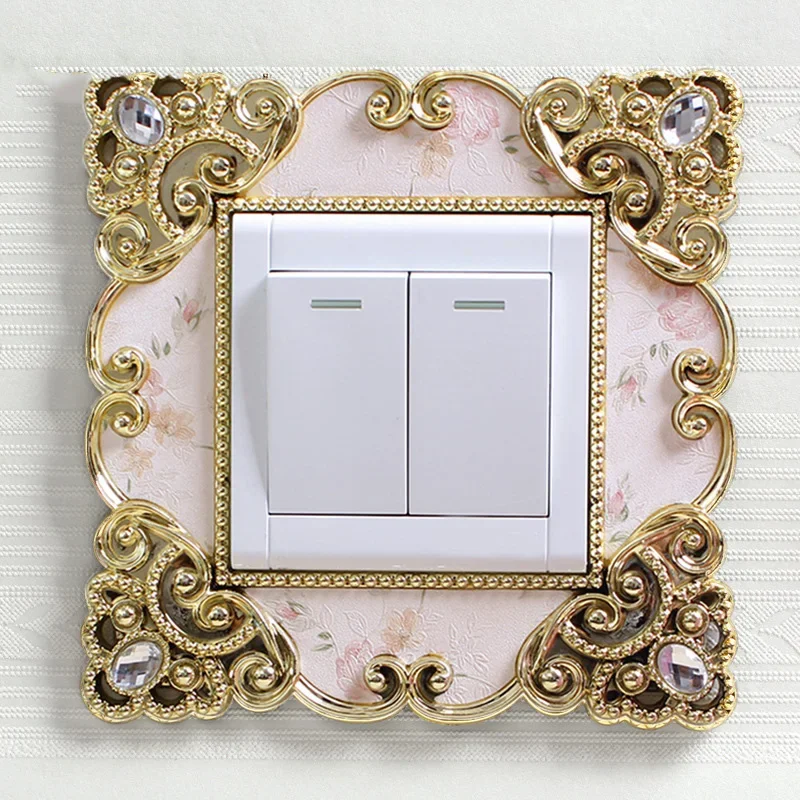 Decals Wall Stickers European Style Socket Switch Luxury Square Shaped Lace Light Switch Cover Pastel Home Decor
Decals Wall Stickers European Style Socket Switch Luxury Square Shaped Lace Light Switch Cover Pastel Home Decor